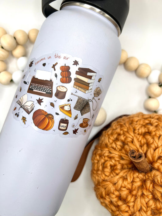 Autumn Favorites Sticker, 4x2.87in