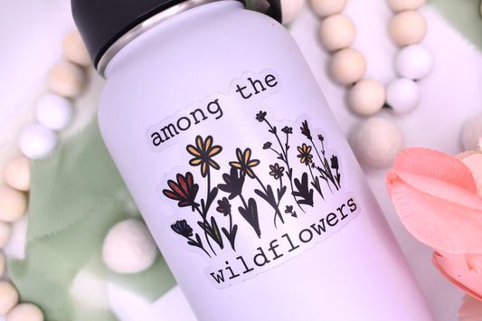 Among the Wildflowers Sticker, 3x2.5in