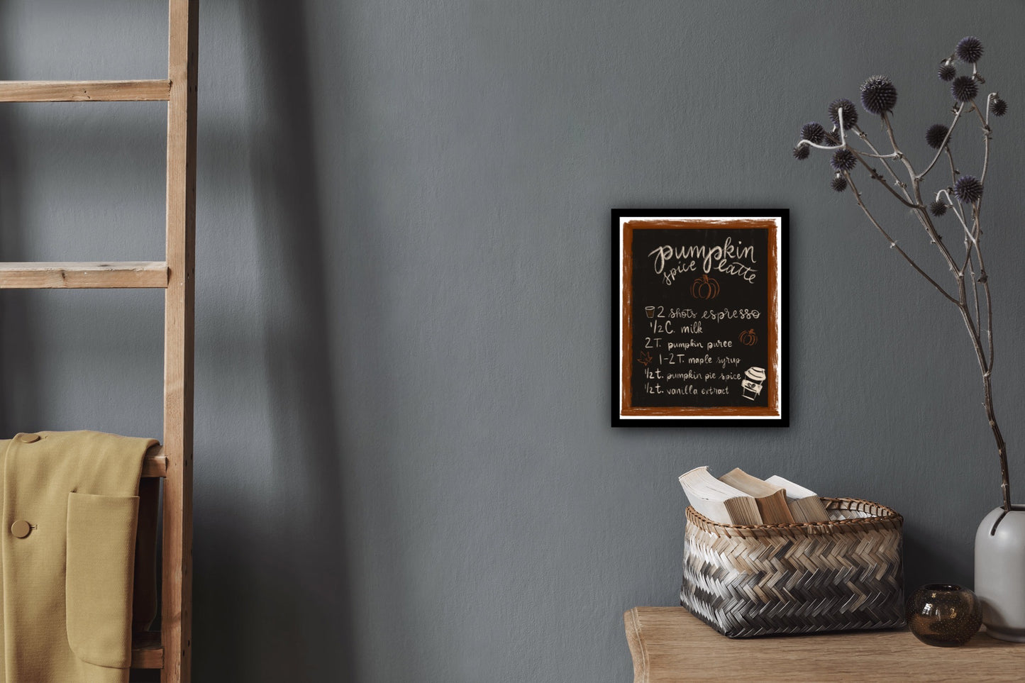 Pumpkin Spice Latte Art Print