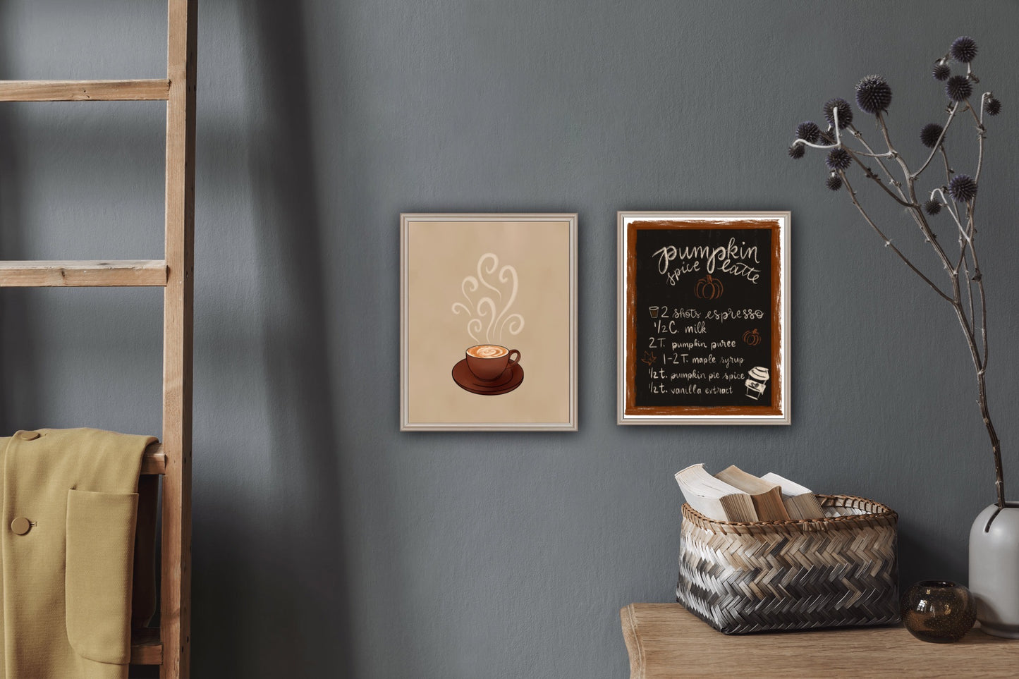 Pumpkin Spice Latte Art Print