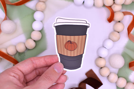 PSL Coffee Sticker, 2.12x3in